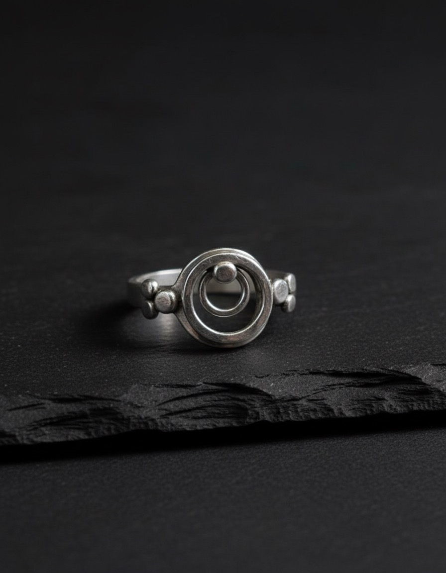 Sterling Silver Orbit Ring
